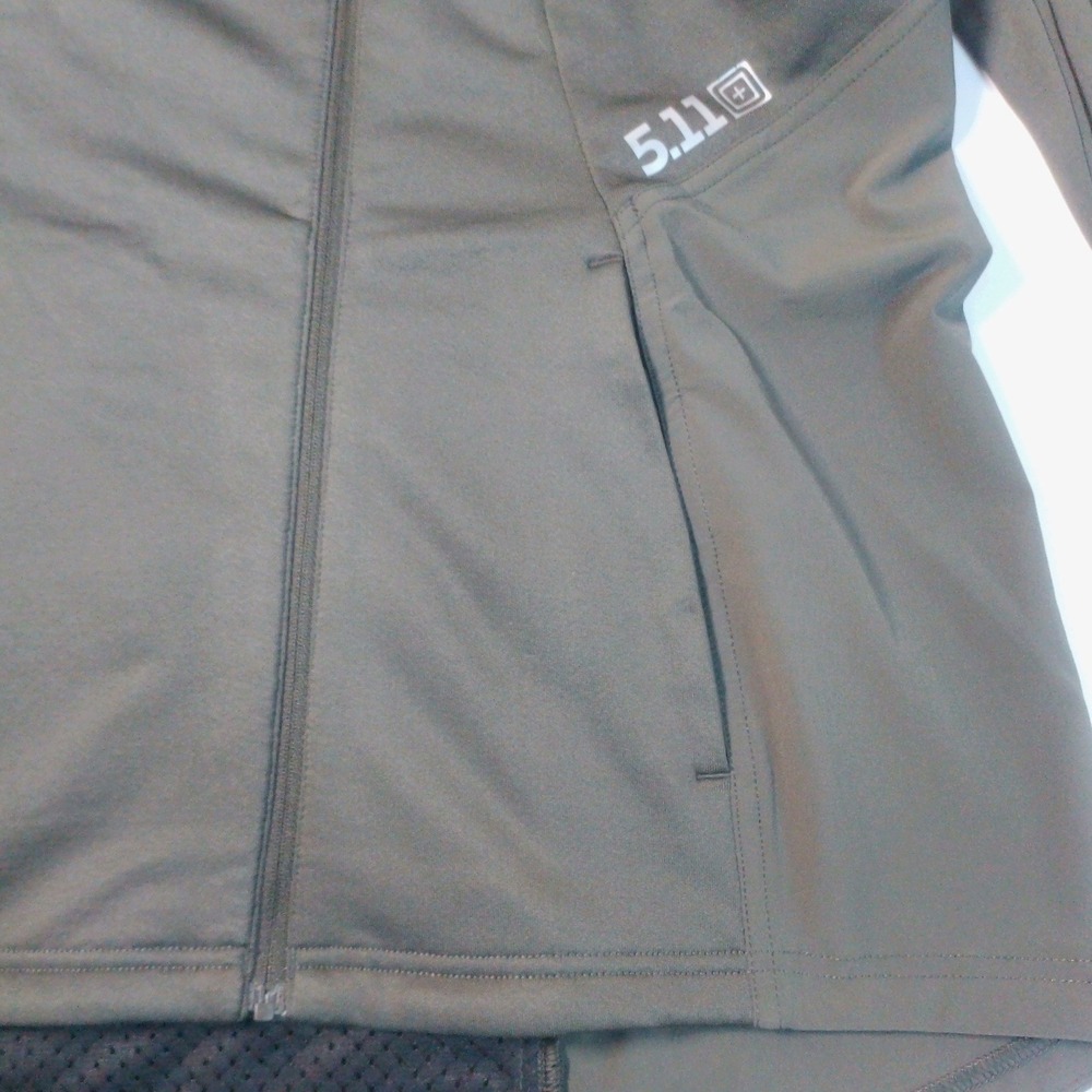 5.11 Tactical Womens Asymmetrical Zip Softshell Jacket Ranger Green Large 62075 - Picture 12 of 16